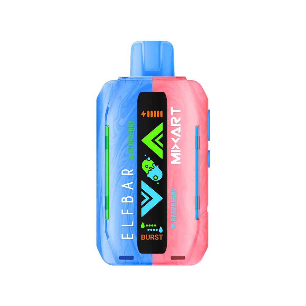 Elfbar Mixart 40k Blue Razz Ice disposable vape at vapes24 in Canada