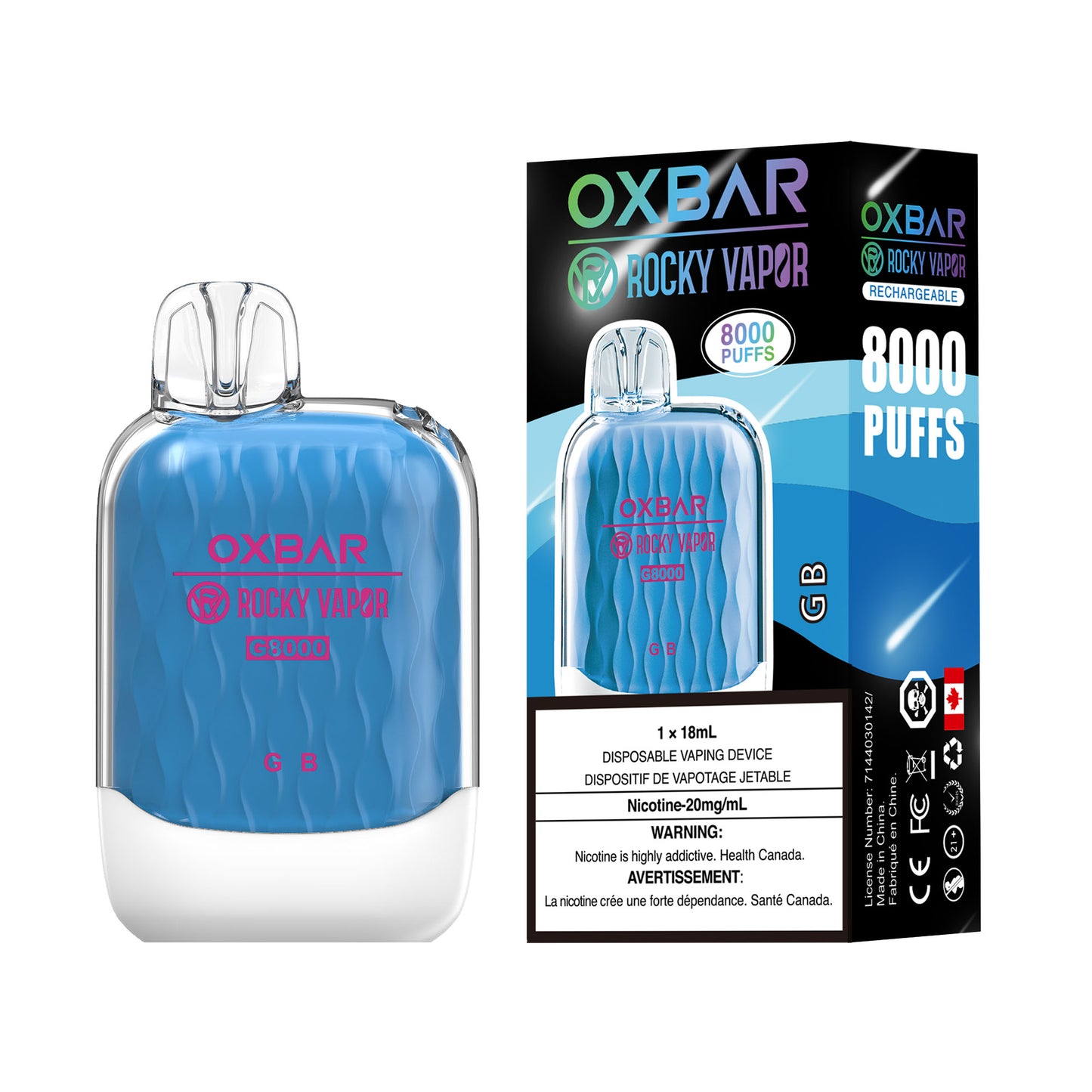 Rocky Vapor Oxbar G8000