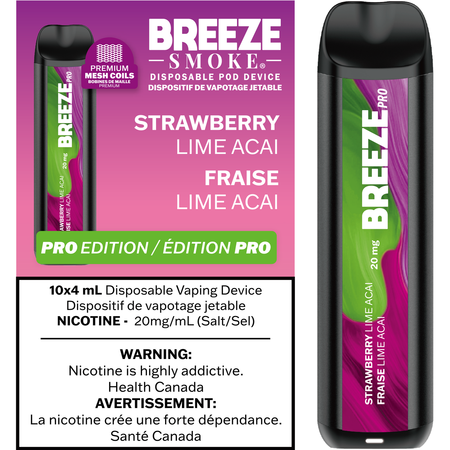 Breeze Pro 20mg 2000 Puffs