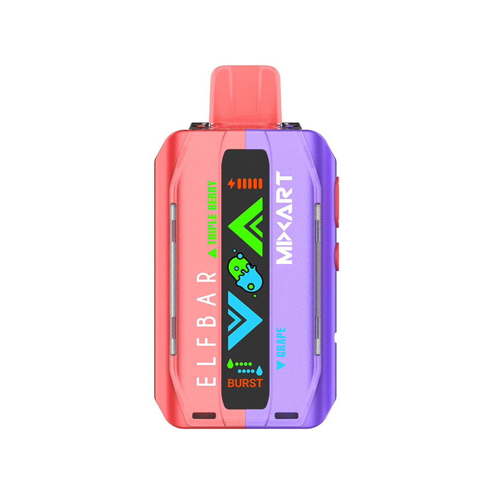 ELF BAR MIXART40K NEW FLAVOUR TRIPLE BERRY GRAPE AVAILABLE AT VAPES24.CA