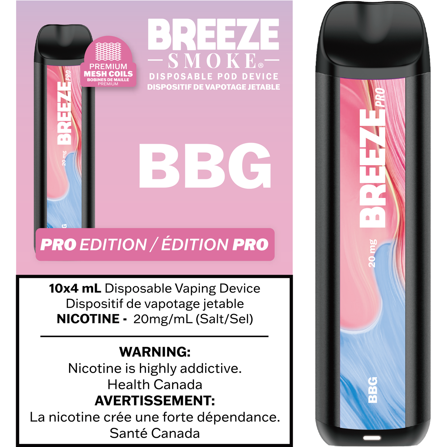 Breeze Pro 20mg 2000 Puffs