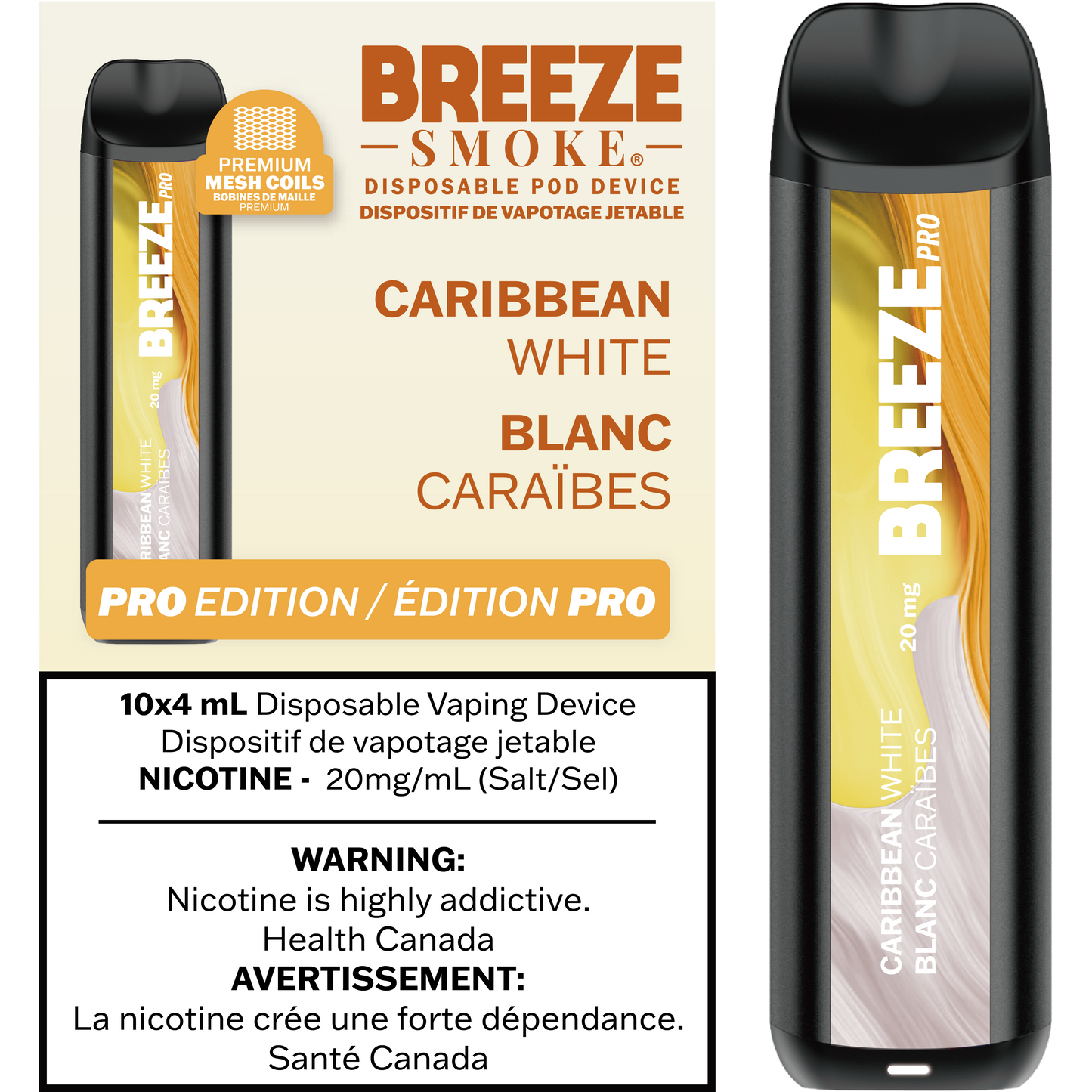 Breeze Pro 20mg 2000 Puffs