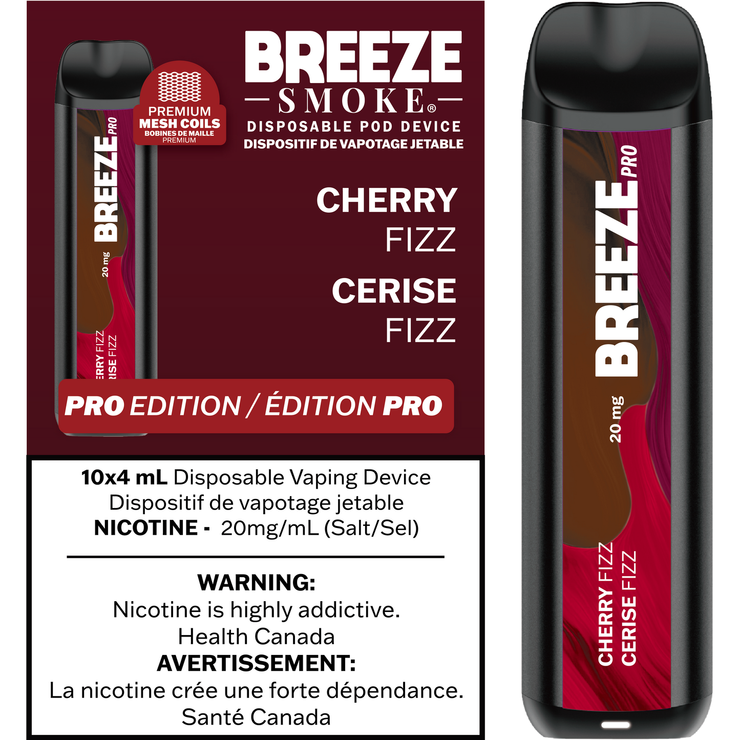 Breeze Pro 20mg 2000 Puffs