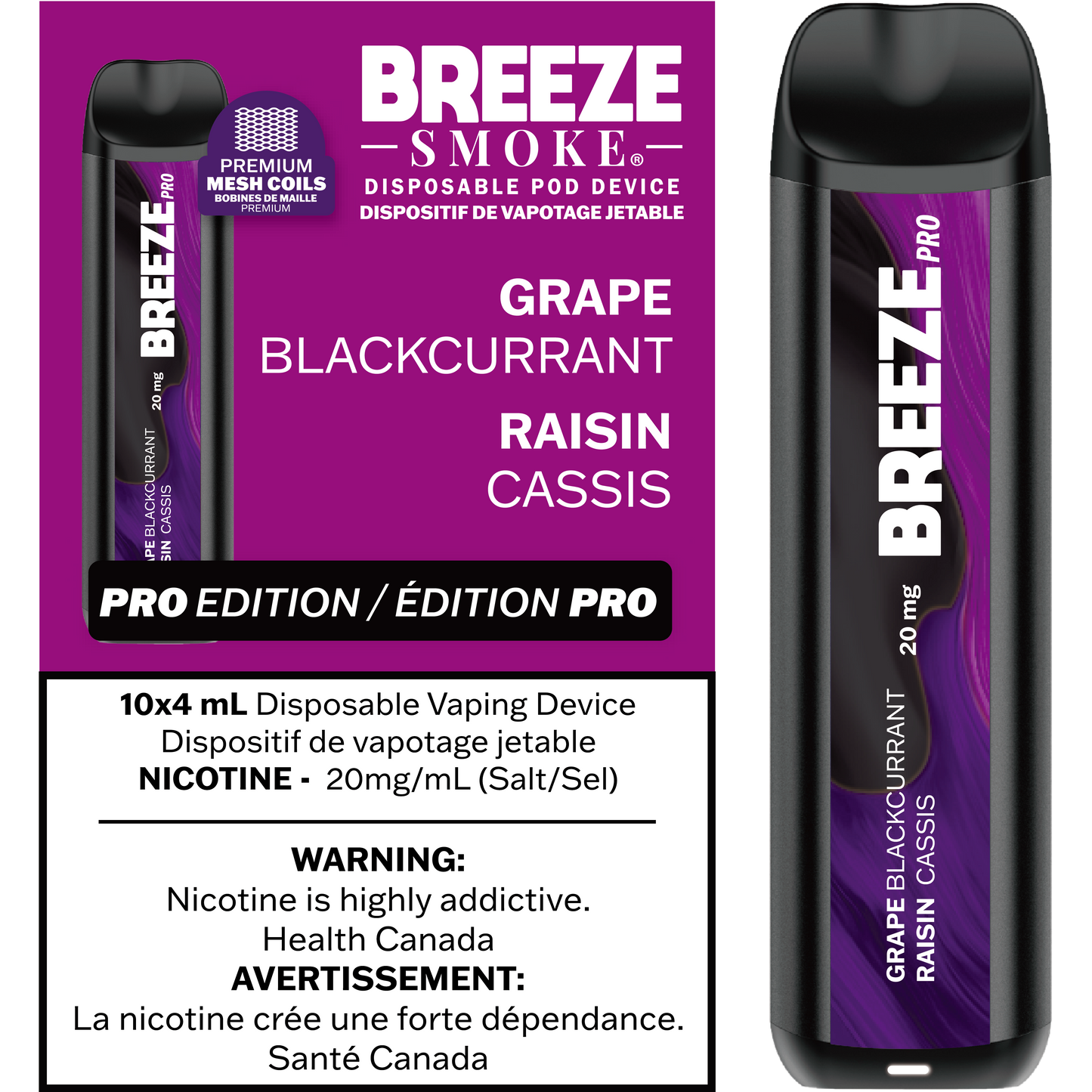 Breeze Pro 20mg 2000 Puffs