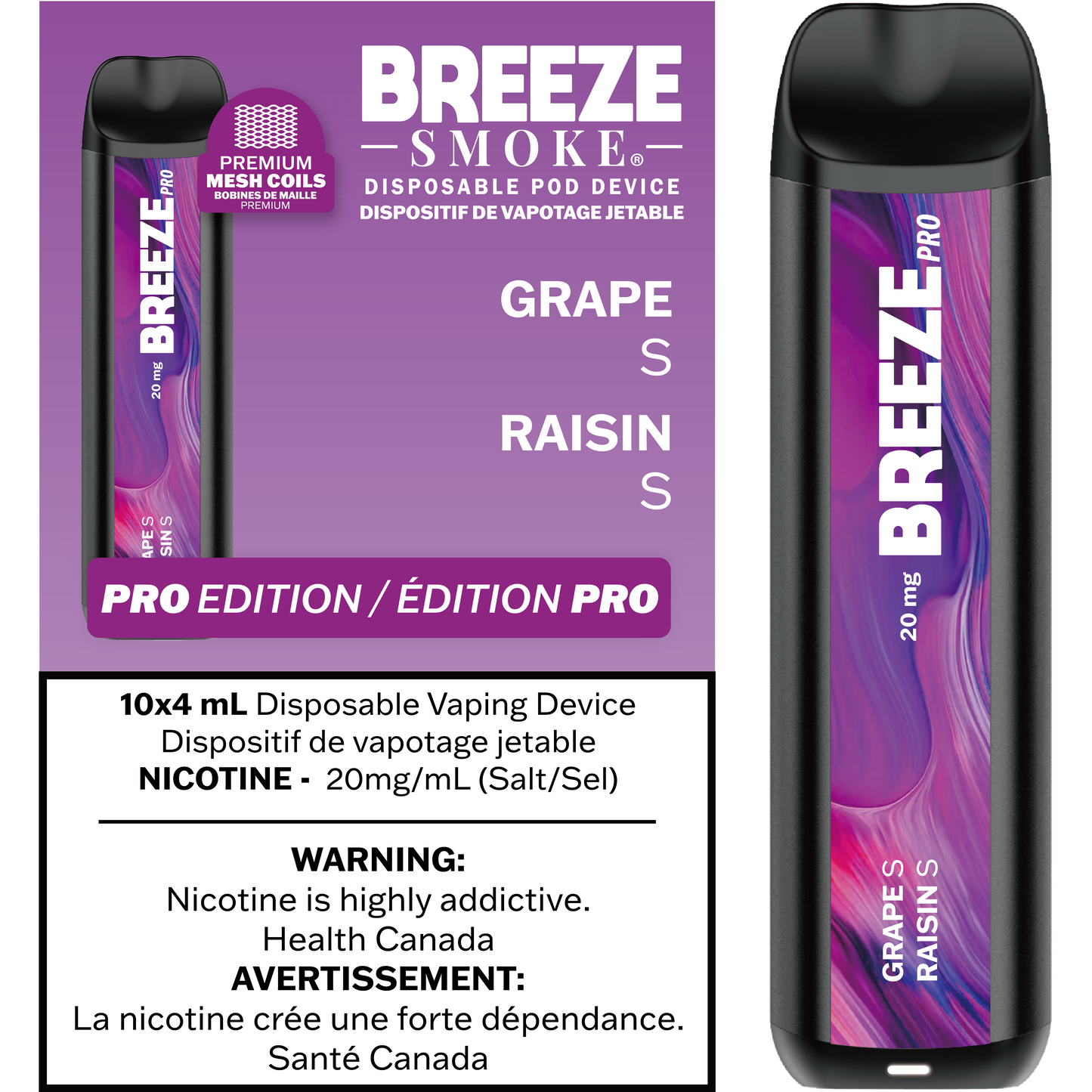 Breeze Pro 20mg 2000 Puffs