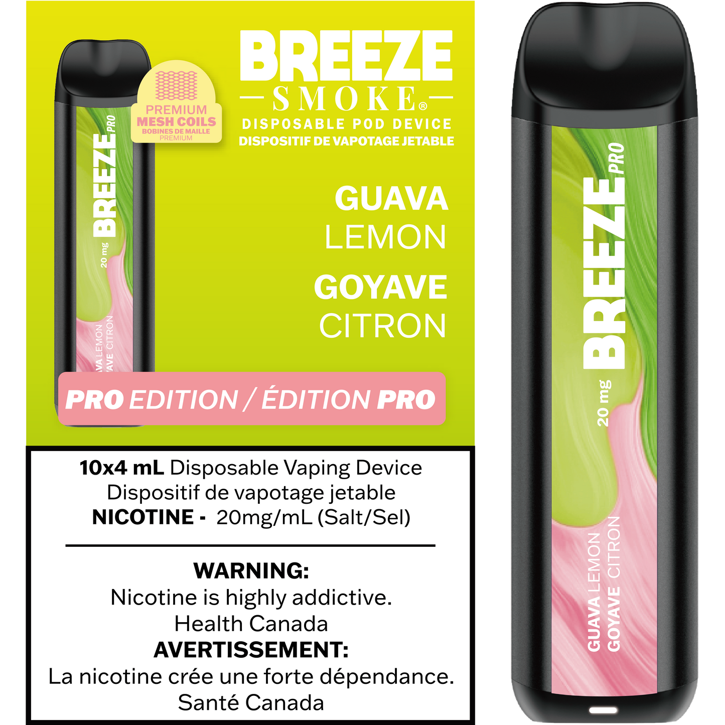 Breeze Pro 20mg 2000 Puffs