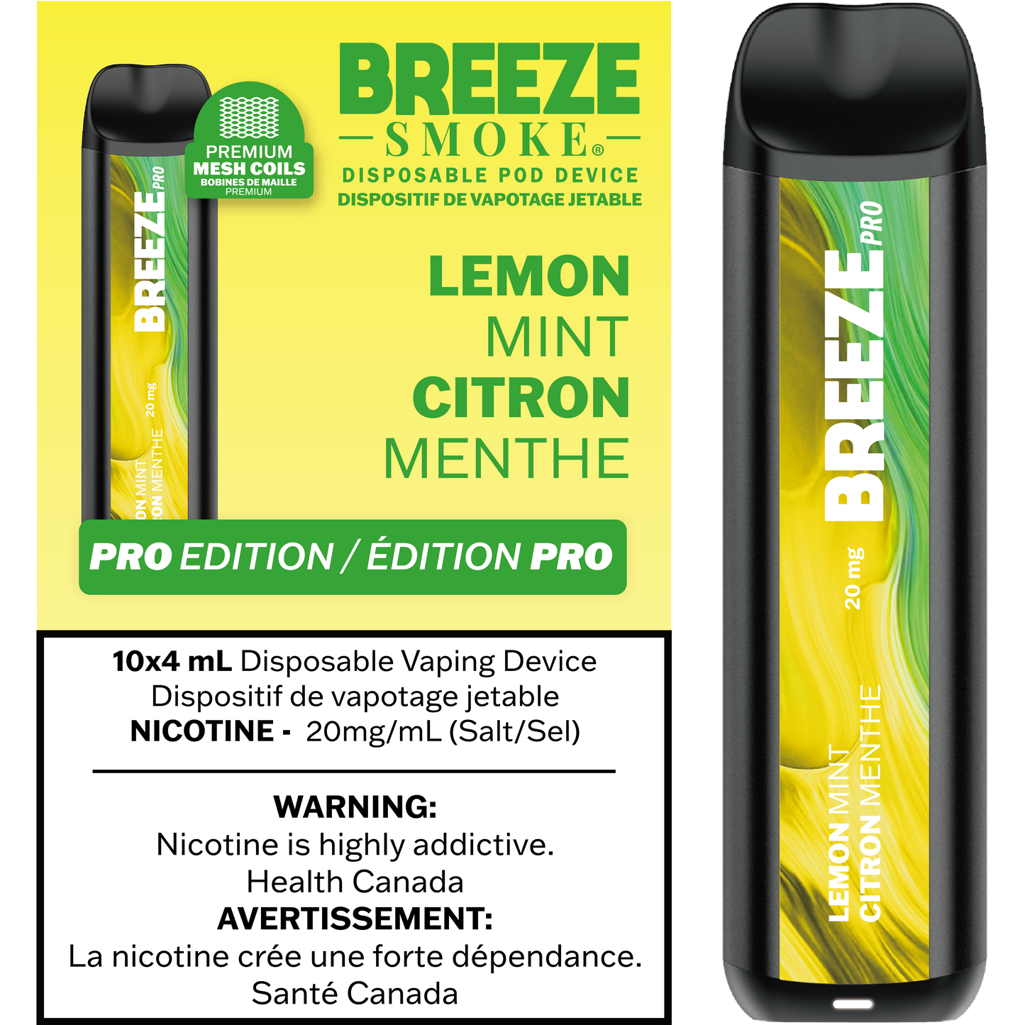 Breeze Pro 20mg 2000 Puffs