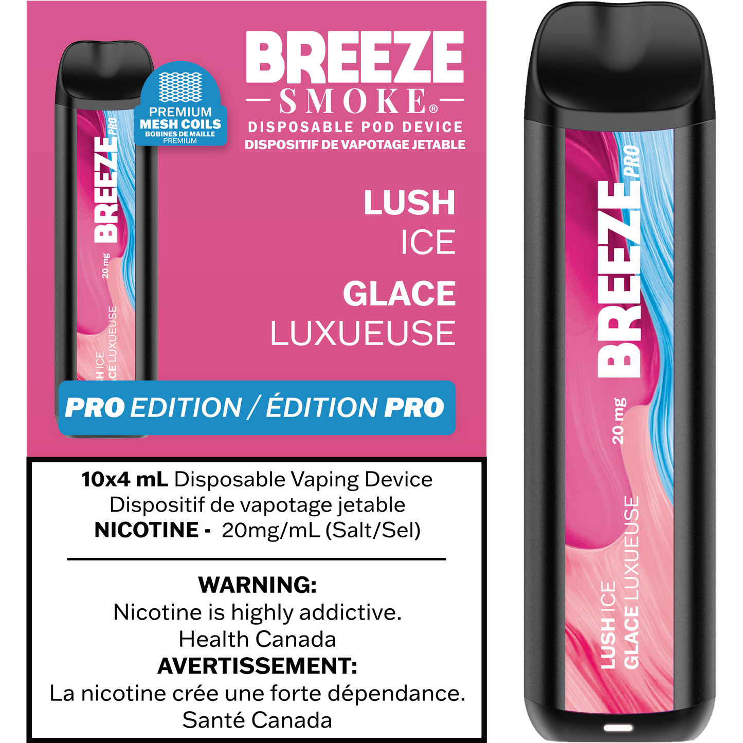 Breeze Pro 20mg 2000 Puffs