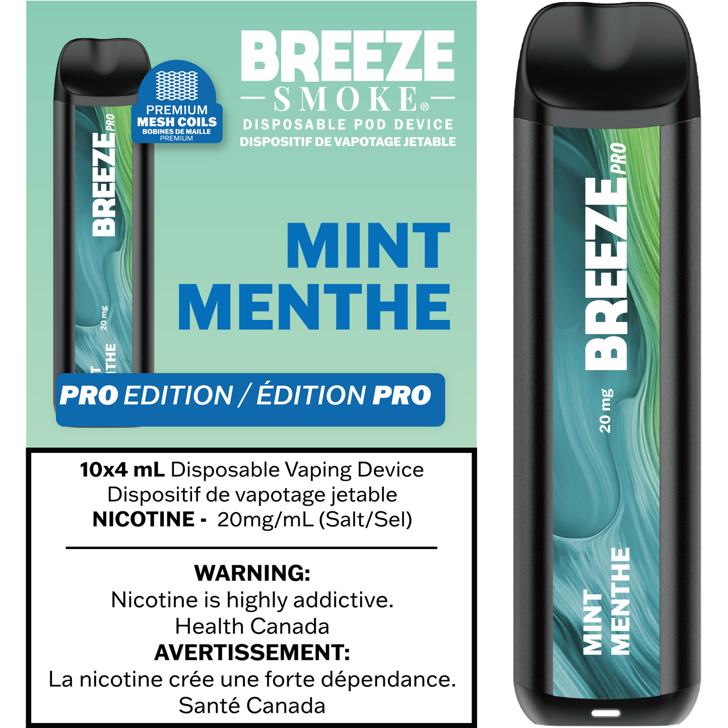 Breeze Pro 20mg 2000 Puffs