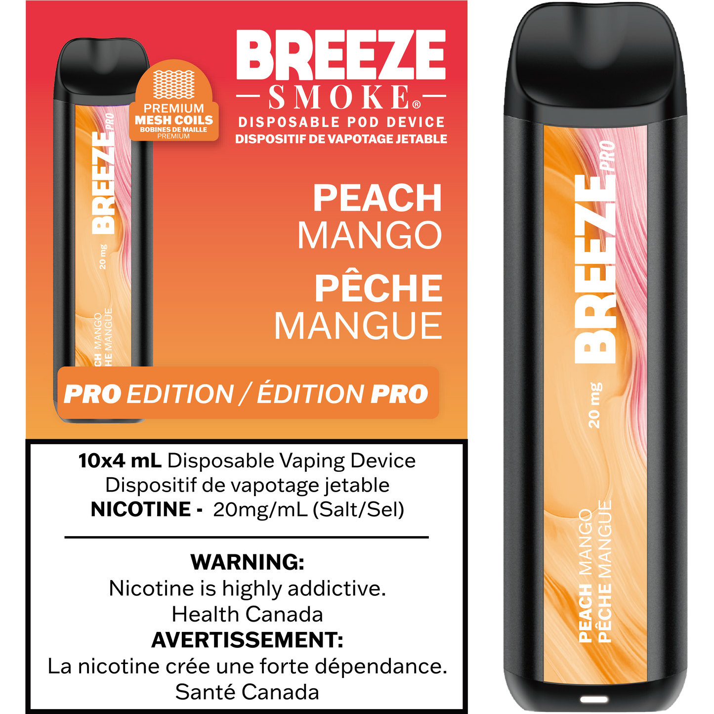 Breeze Pro 20mg 2000 Puffs