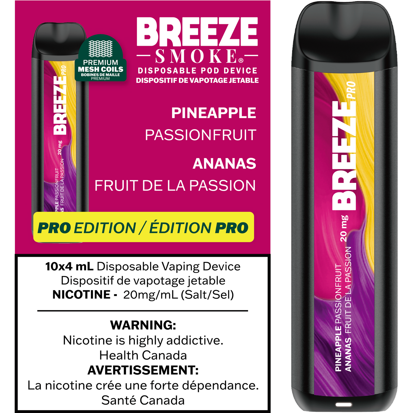 Breeze Pro 20mg 2000 Puffs