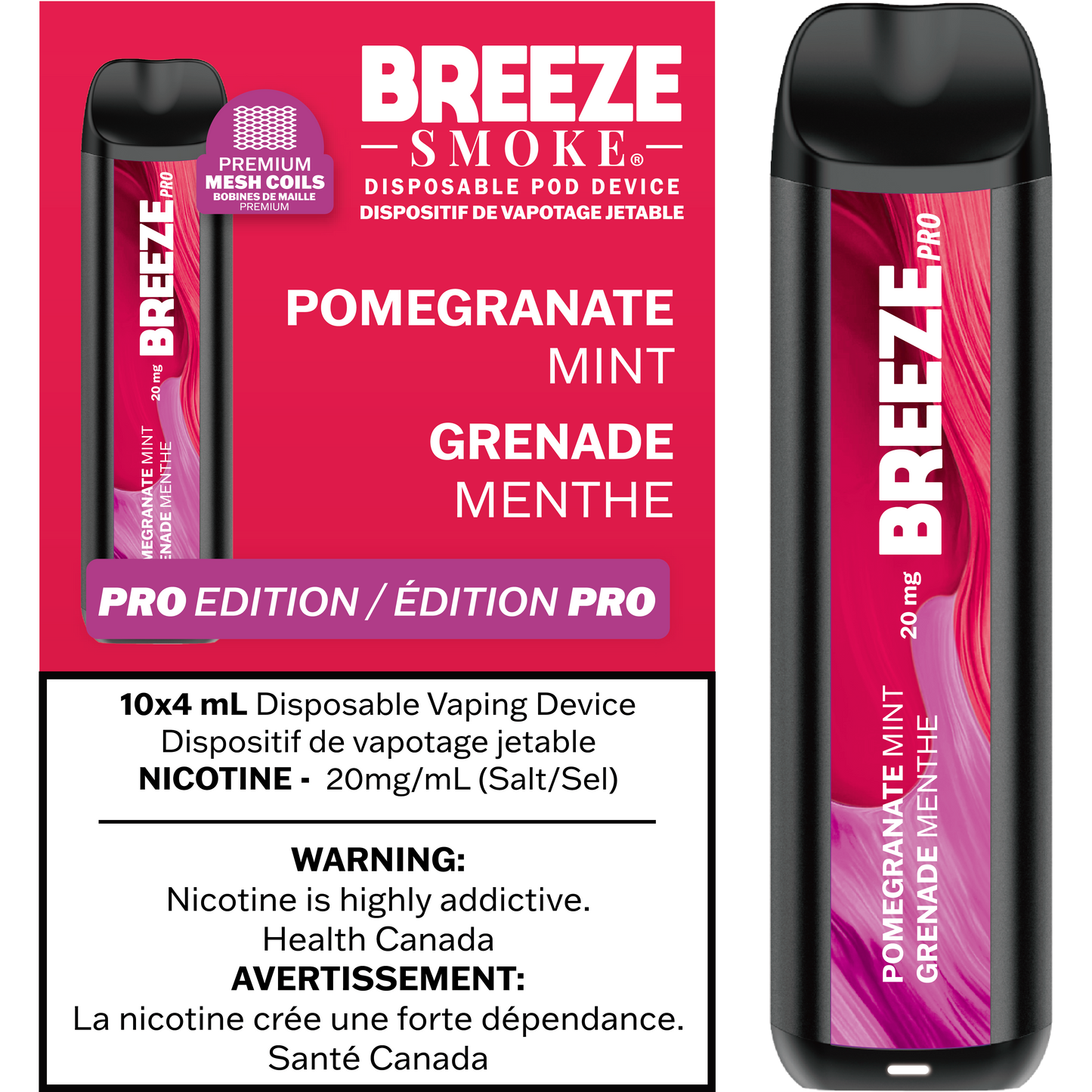 Breeze Pro 20mg 2000 Puffs