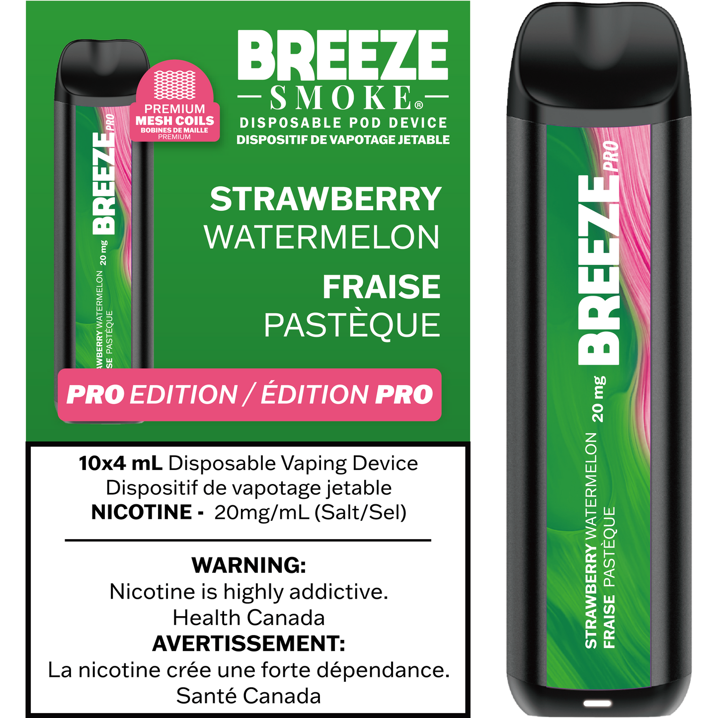 Breeze Pro 20mg 2000 Puffs