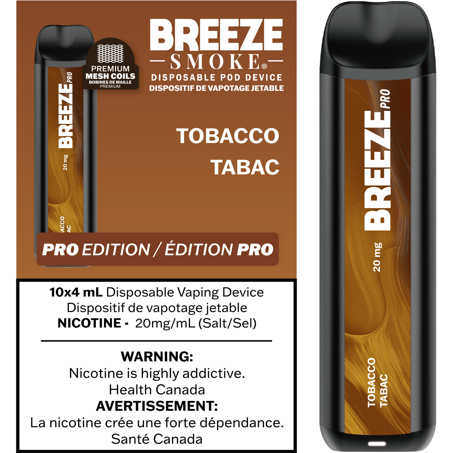 Breeze Pro 20mg 2000 Puffs