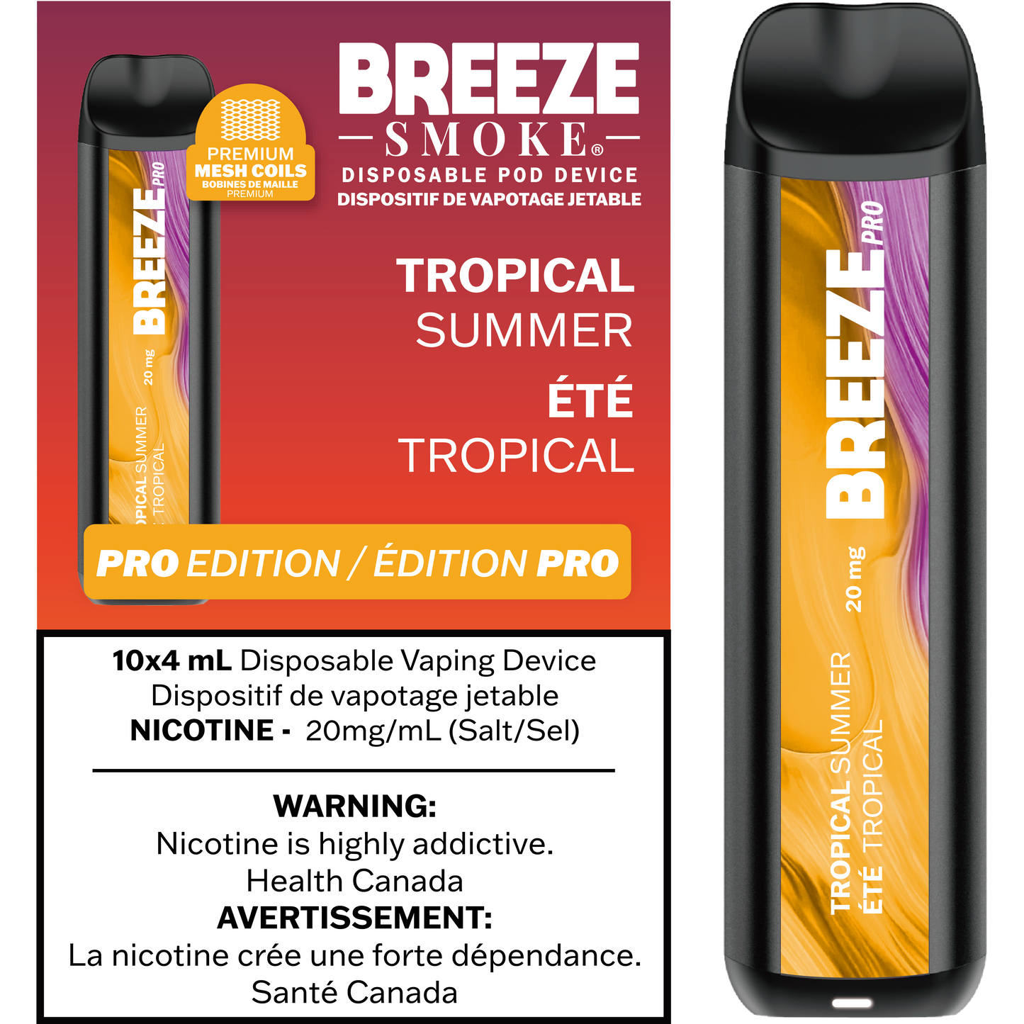 Breeze Pro 20mg 2000 Puffs