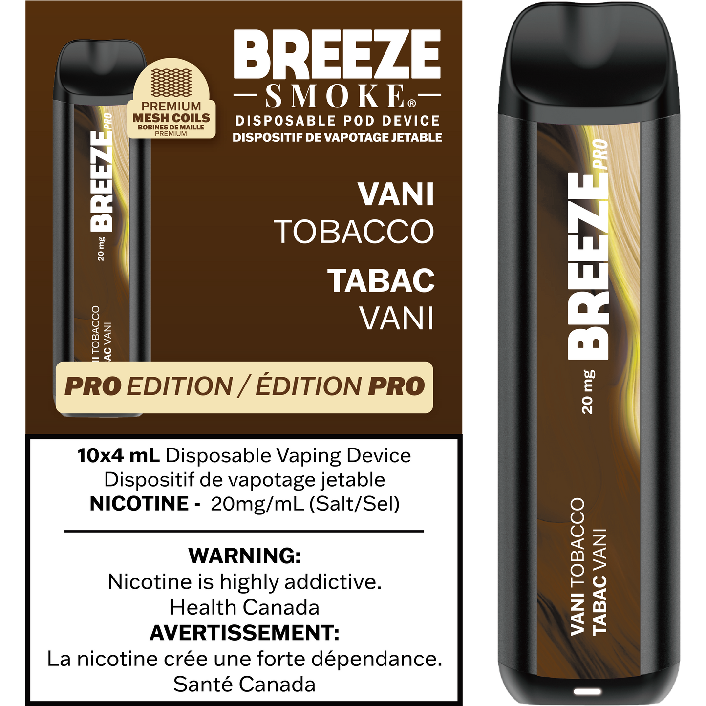 Breeze Pro 20mg 2000 Puffs